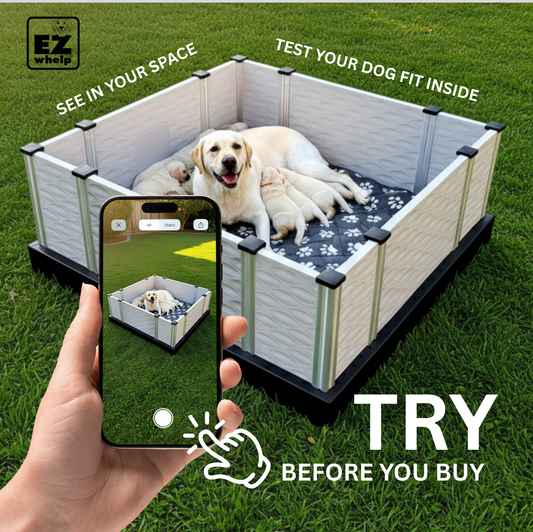 EZclassic Whelping Box w/Rails (Copy)