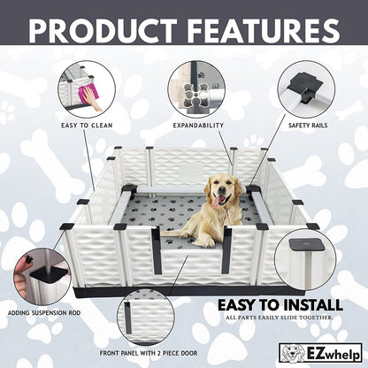 EZclassic Whelping Box w/Rails (Copy)